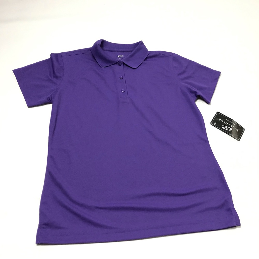 UltraClub Women's Size M Short Sleeve Polo Shirt